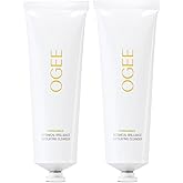 Ogee Botanical Brilliance Exfoliating Cleanser, High Performance Facial Wash, Certified Organic Face Exfoliator Made in USA, 3.8 Fl Oz (Pack of 2)