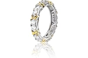 Azjachiny Moissanite Magnetology Lymphvity Ring, Magnetic Zircon Shaping Cross Full Moissanite Diamond Ring, Moissanite Rings for Women Weight Loss, Unclog Bloodstream and Lymph Nodes