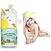 Premium Hooded Baby Towels with Free Washcloth and Ebook | Super Soft, Large and Absorbent | Suitable for Kids, Boys and Girls, Newborn and Infant | Derived from 100% Bamboo | Hands-Free Design