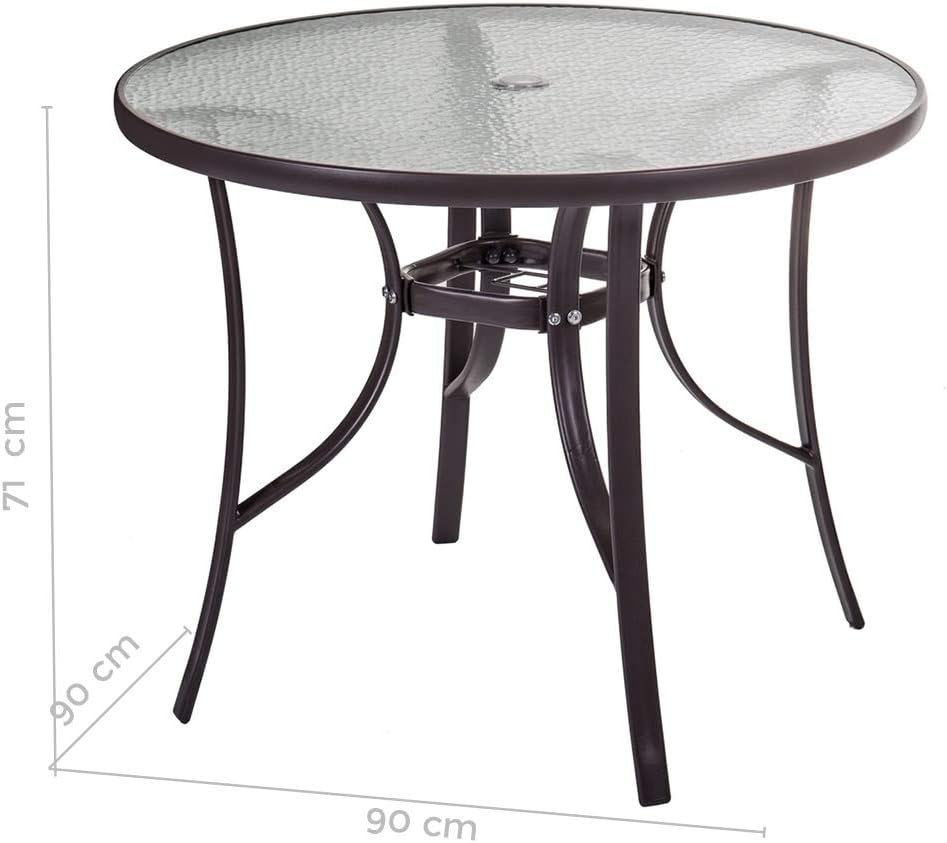 Mesa redonda cristal 90 Las mejores mesas.