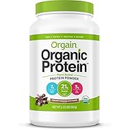 Orgain Organic Plant Based Protein Powder, Creamy Chocolate Fudge, Non-GMO, Gluten Free, Kosher 2.03 Pound, Packaging May Vary