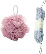 Omenluck 2Pcs Long Bath Loofahs Shower Sponge Ball Body Deep Cleaning Bathing view 1