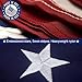 VSVO 4x6 ft American Flag for Outside, Deluxe Made USA Flag, Longest Lasting, Heavy Duty 420D Nylon, Embroidered Stars, Sewn Stripes, Brass Grommets, The Best US Outdoor Flags.