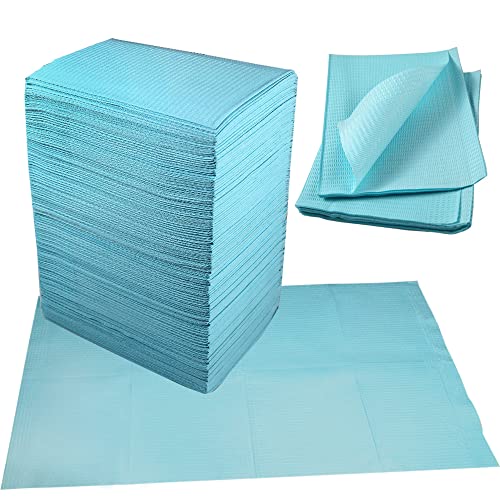 Dental Bibs Disposable 3 Ply Waterproof Patient Bibs Dental Tray Covers, Eyelash Extension Nail Art Tattoo Supplies 13