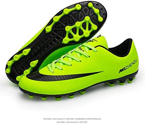 Phciy Boy's Football Boots,High Top Spikes Soccer Training Shoes Kids Soccer Boots Cleats Profession Athletics Teenager Outdoor Soccer Shoes Unisex