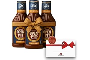 The Pitmaster's Gift Set By Masterpax - Includes Three 18 oz. Bottles Original Flavor BBQ Sauce + Mystery Recipe Card - Shrink Wrapped & Gift Ready