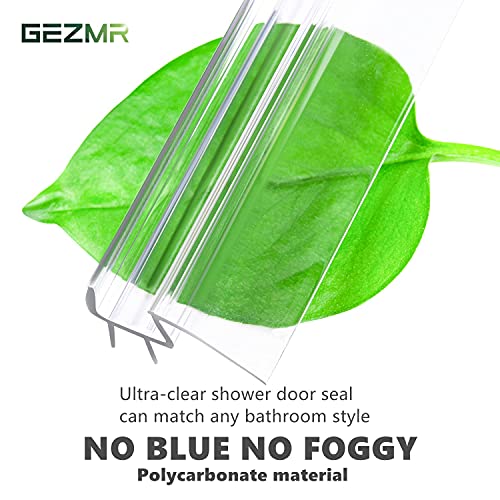GEZMR 2Pack Ultra Clear Shower Door Bottom Seal (1/4'' X 39
