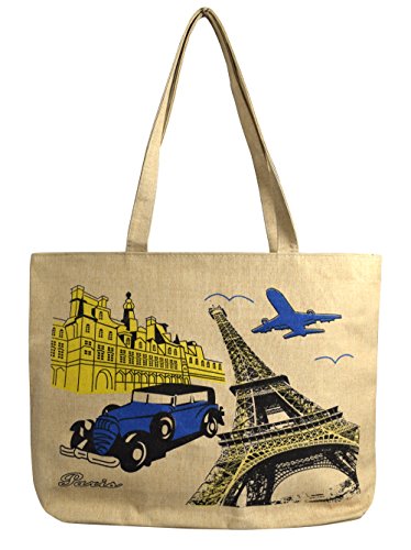 Denim Reusable Cotton Canvas Zipper Tote Laptop Beach Handbags Womens Mens Shoulder Bags