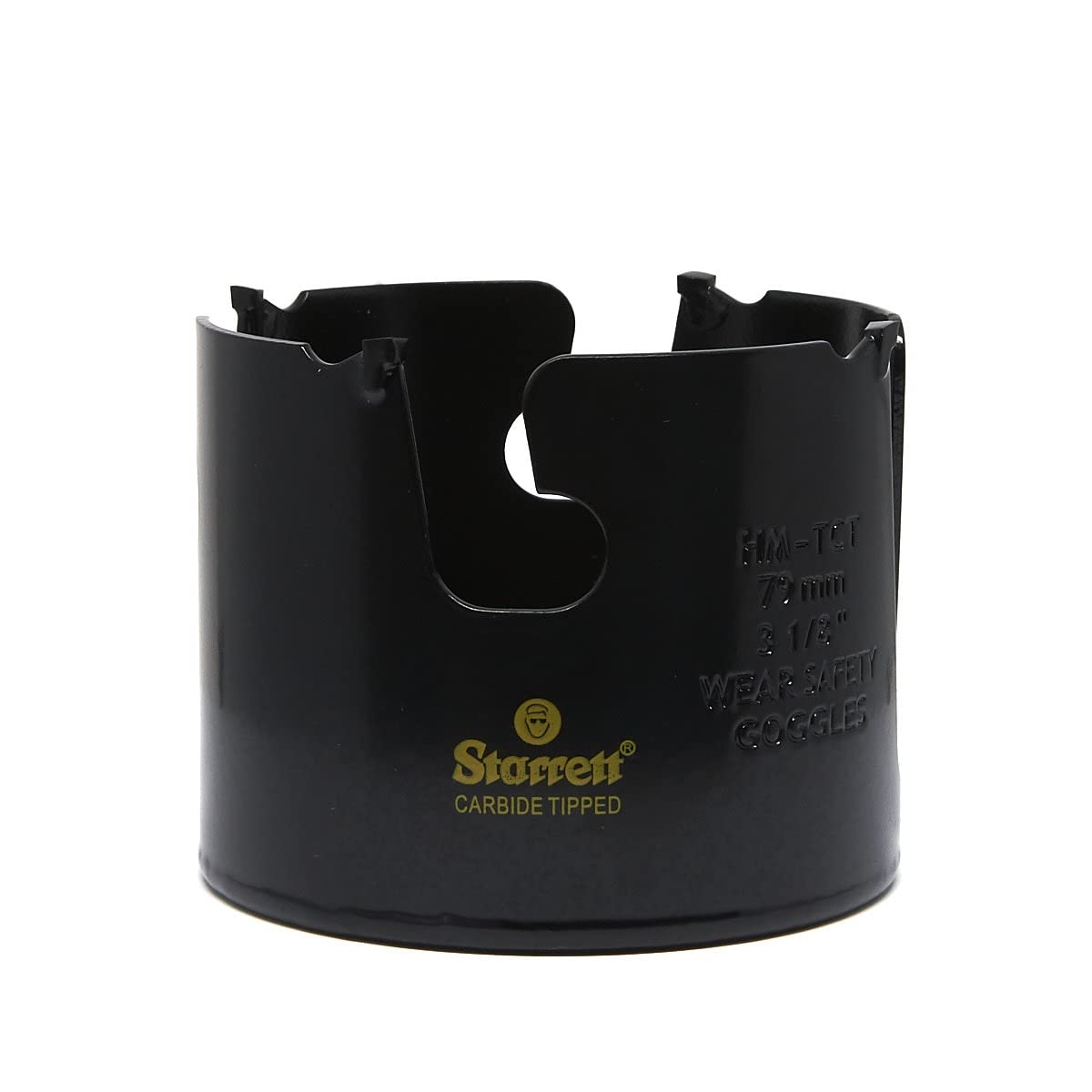 Starrett Tungsten Carbide Tipped Holesaw - MPH0318 Multi Purpose Cut TCT Hole Saw Cutter - For Wood MDF Plastics Ceramic Wall Tiles - 79mm