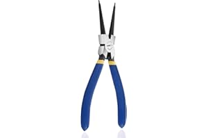 7 Inches Snap Ring Pliers, Internal Circlip Pliers with Straight Jaw for Ring Remover Retaining