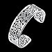 Kacon 925 Sterling Silver Bangle Bracelet, HTOMT Fashion Simple Open Bangles Cuff Jewelry for Women