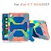 ACEGUARDER Kids Case for iPad 9.7 2018/2017 Case Full Body Protective Silicone Cover Adjustable Kickstand for Apple iPad 9.7 5th / 6th Generation, iPad Air 2, iPad Pro 9.7(Ice/Blue)