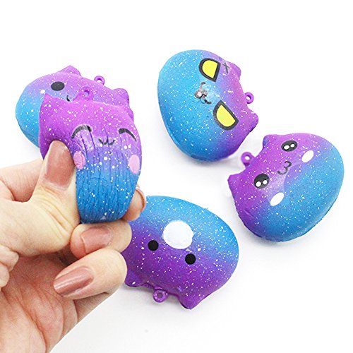 Hot Sale!! Squishy Toy, ZOMUSAR Squishies Galaxy Kitty Slow Rising Cartoon Cream Scented Stress Relief Toys (AS Show) - Thumbnail 2
