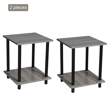 Amazon Com Nightstand Tall End Table Storage Metal Cabinet