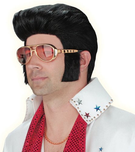 Elvis Sunglasses with Attached Sideburns for Costume