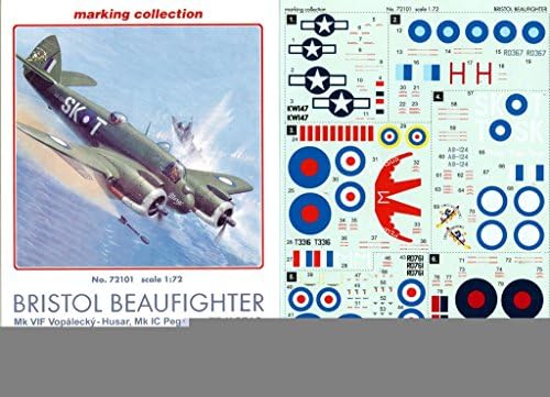 Propagteam Decals 1:72 Bristol Beaufighter Mk.VIF USAAF TT Mk.10 T.FX Raaf#72101