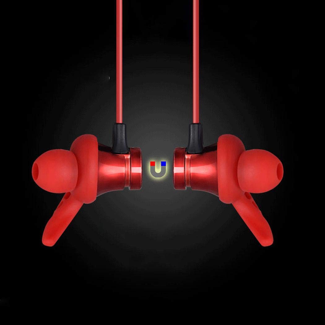 Junio1 Cuffie magnetiche Sportive con Archetto da Collo Auricolari Bluetooth Stereo bilaterali Senza Fili Cuffie Bluetooth