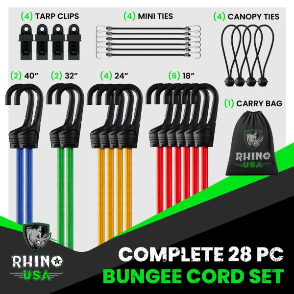 30PCS 1/4 Inch Shock Cord Hooks - Black Plastic End Connectors For Bungee Cords, Kayaks, Tarps & Camping