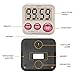 Hekisn Best Digital Kitchen Timer, Digital Stainless Steel Cooking Timer with Large Screen Strong Magnet Back, Kickstand, Auto Shut-Off for Kitchen Cooking Baking, Reminder for Student