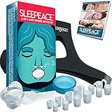 3 in 1 Anti Snoring Devices - Stop Snore Using Nose Vents - Comfortable Sleep Solutions - Chin Strap Included | by Sleepeace