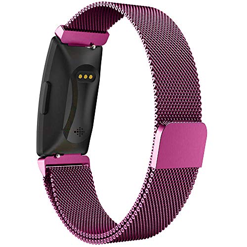 CAVN Metal Bands Compatible for Fitbit Inspire/Inspire HR Bands for Women Men Small Large, Replacement Stainless Steel Wrist Strap Accessory - Thumbnail 2