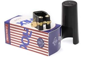 ROCHIX 1890 Rochix Leather Ligature and Plastic Cap for Soprano Saxophone Sax