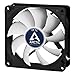 ARCTIC F9 TC - 92 mm Case Fan with Temperature Control, Quiet Motor, Computer, Fan Speed: 400-1800 RPM - Black, White