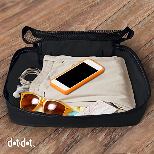 Dot&Dot Small Packing Cubes - Black