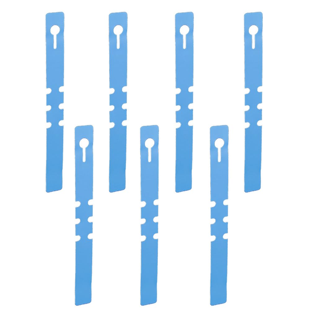 100Pcs Plant Labels, Blue Plastic Adjustable Tree Hanging Labels Wrap Around Garden Plant Markers Name Tag for Seed Vegetable Flower Potted Plants Gardening, 2x21cm