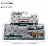 1968 CHEVROLET C-10 & KRISPY KREAM TRAILER HITCH & TOW 4 1/64 GREENLIGHT 32040 B