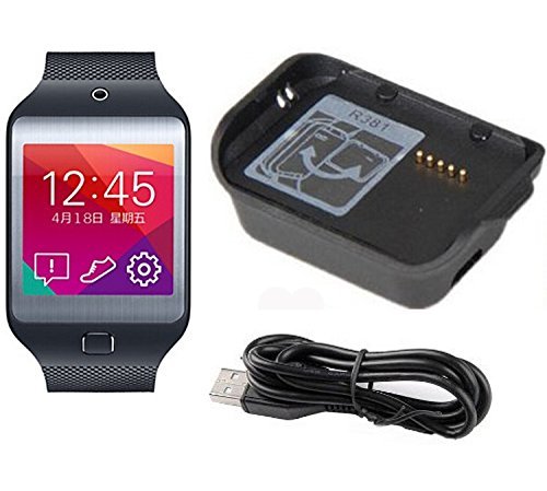 UPC 886909783776, Galaxy Gear 2 Neo Charger, Efanr® Black High-quality Replacement Charger Charging Cradle Dock + Micro USB Cable Cor for Samsung Galaxy Gear 2 Neo SM-R381 R381 Smart Watch