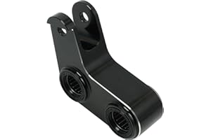 FTQYZDP Lowering Link Kit For YZ125 /YZ250(2006-2024), YZ250X(2016-2023), YZ125X (2020-2023),YZ250F(2005-2014), YZ450F(2005-2015) -1.5" -40mm Adjustable Suspension Rear.Aluminum CMC (Black)