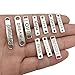 78 PCS Word Connector Charms Collection - Antique Silver Bronze FRIENDLY LOVE PEACE HOPE FAITH COURAGE DREAM Metal Pendants for Bracelet Making (HM86)