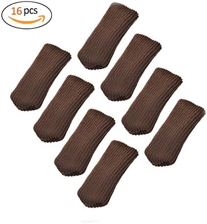 Brown Color Knitting Furniture Socks Reliable Chair Leg Floor Protector (Brown)