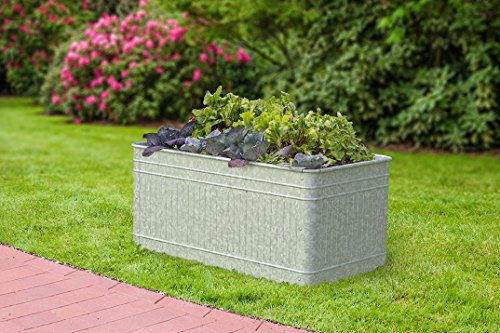 Panacea 83475 Vintage Rectangle Raised Garden Bed Planter