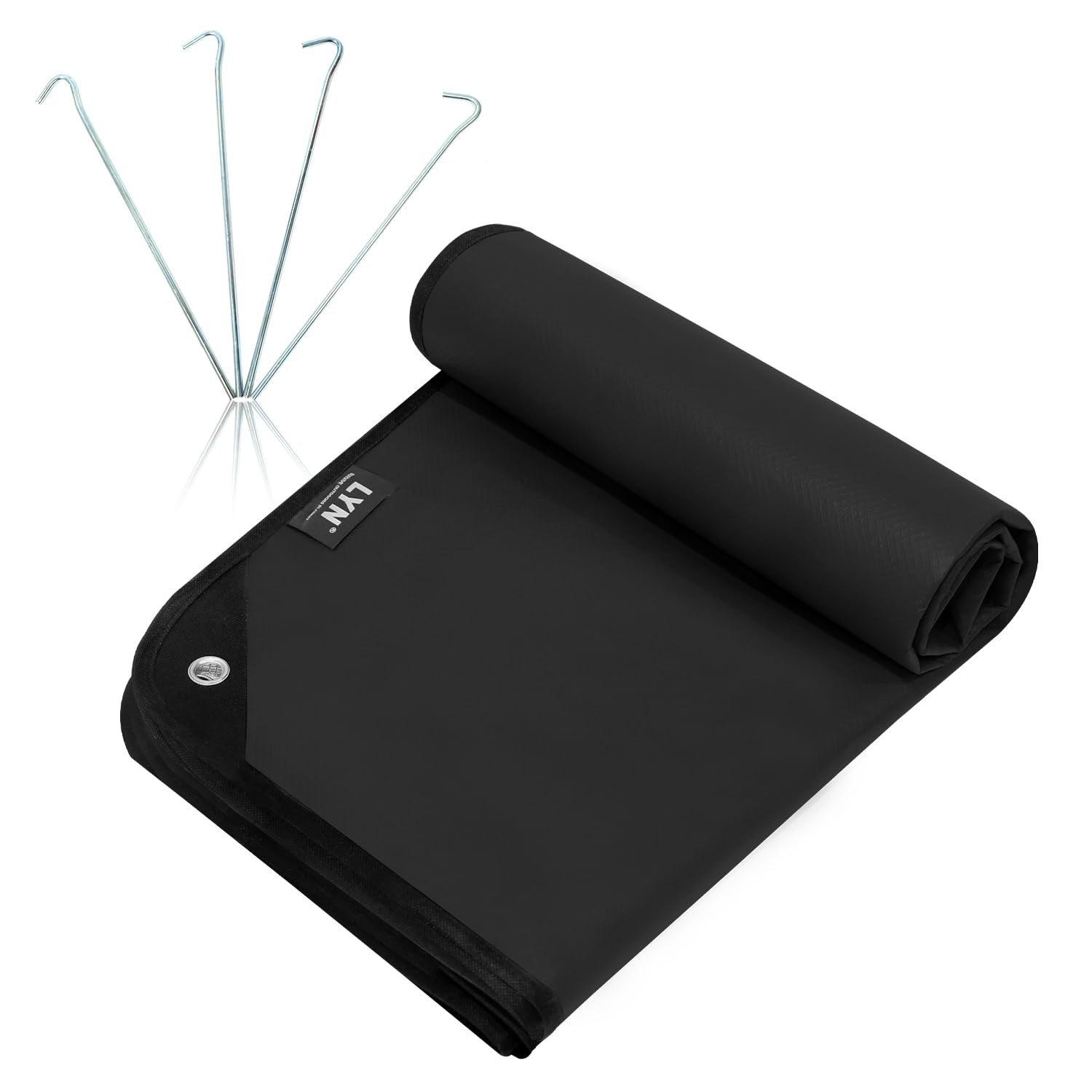 Endothermal Coating: LYN All-Weather Heavy Duty Emergency Survival Blanket, Black, Light Reflective Space, Thermal Infrared Blocked, Insulated, for Rescue Action, Camping, Hiking and Snowfield