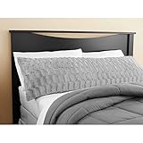Mainstays Solid Grey Bamboo Fur Body Pillow Cover, 20