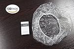 ECO Amenities Disposable Clear Shower Caps, Individually Wrapped Paper Box, Full Size Adult, 100 Caps per Case