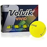 Volvik Vivid Matte Yellow Golf Balls