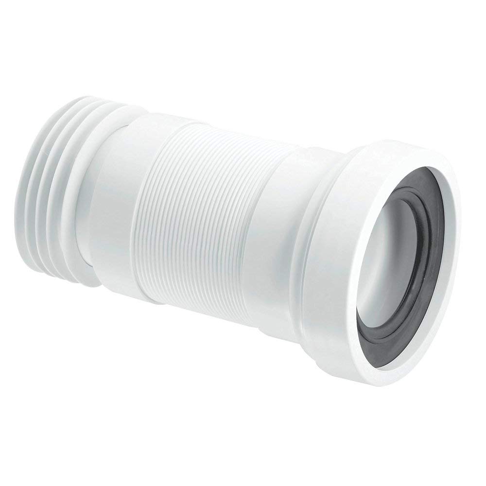 McAlpine Flexi Pan Connector WC F26R, Polypropylene, White, 97-107 mm, NPT