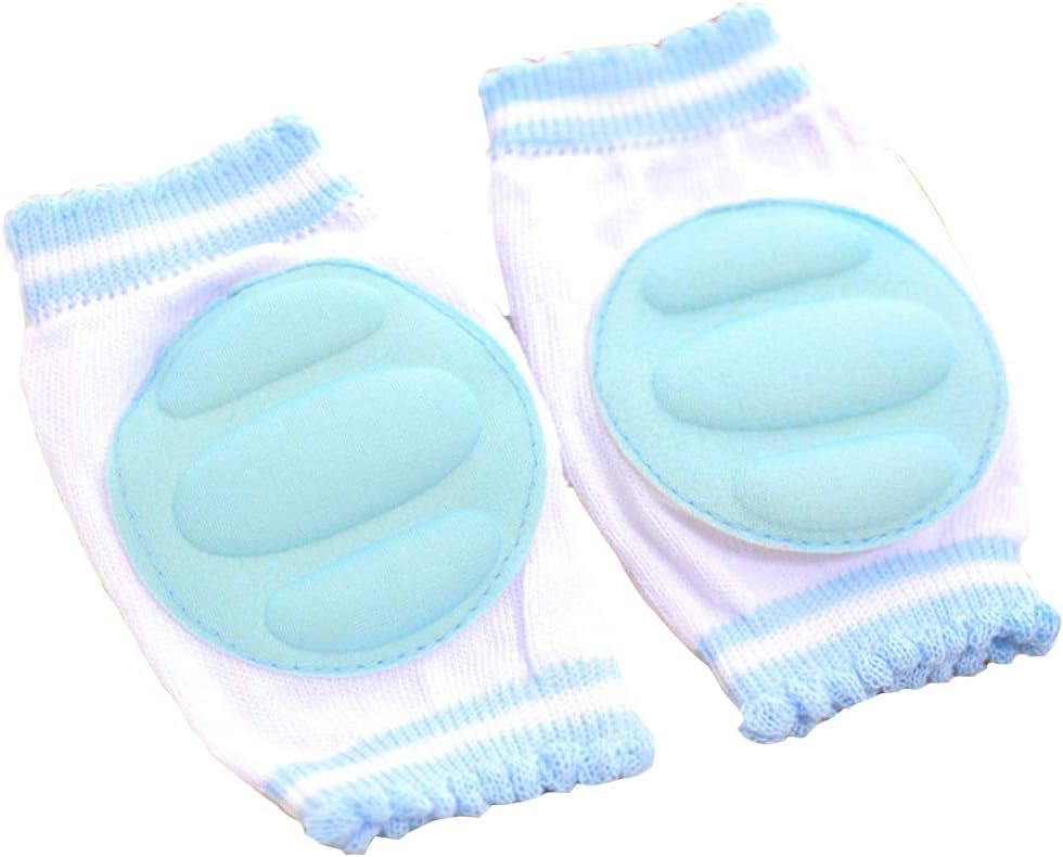 Baby Knee Pads Protector Kids Safety Crawling Elbow Cushion Infants Toddler Knee Pads Protector Leg Warmers Baby (Sky Blue)