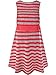 Bonny Billy Girls' Ruffle Neck Stripe Knit Dress with Removable Sash