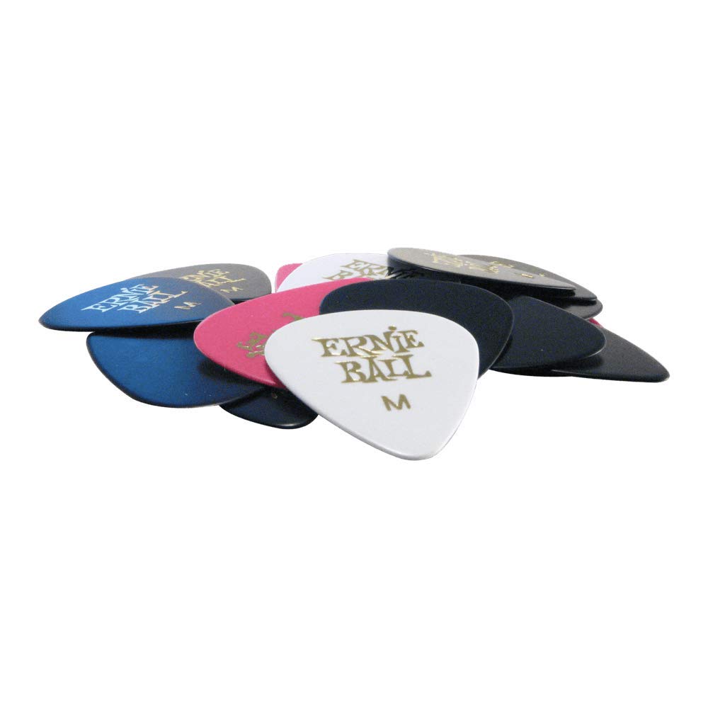 Ernie Ball Medium Assorted Color Cellulose Picks, bag of 24