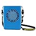 Aromandina Globalstore Personal Necklace Fan, Small USB Fan Portable Desk Battery Operated 3 Speeds for Office Home Table(18650 Battery Included) (Blue)
