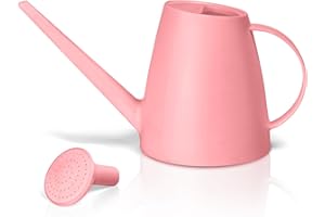 VKPLITE Plant Watering Can - Plastic Indoor and Outdoor - 1/2 Gallon - Pink