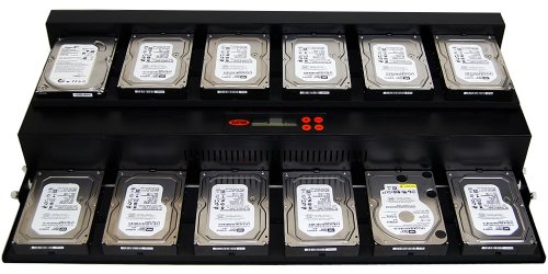 SySTOR 1:11 SATA Hard Disk Drive / Solid State Drive (HDD/SSD) Flatbed Clone Duplicator/Sanitizer - High Speed (150mb/sec) (SYS11HDD)