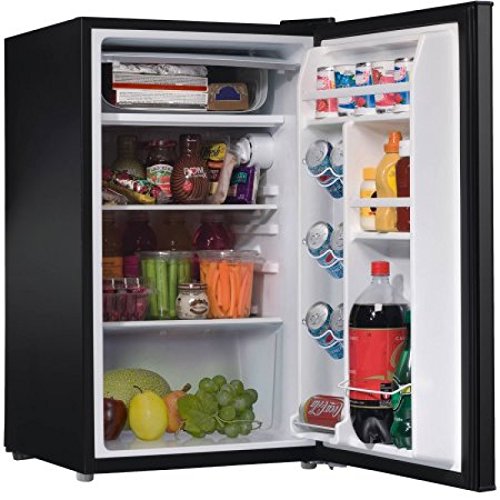 Click Here to See More Images Galanz 3.5 cu ft Compact Single-Door Refrigerator, Black