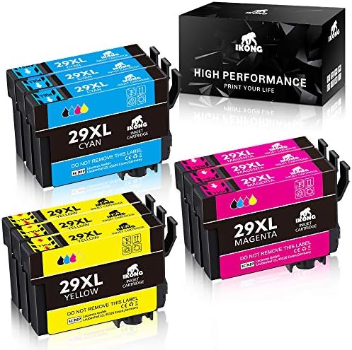 IKONG 29XL Replacement for Epson 29 Ink Cartridges Full Compatible with Epson Expression Home XP 