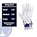Vackoey Indoor Outdoor Thermometer, Medium Blue/White