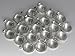 Miraclekoo 40 Pcs Silver Round Pendant Trays with Glass Cabochons 25 mm Blanks Bezel Trays Set for Photo Pendant Resin Craft Jewelry Making